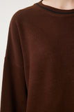 Kahverengi Basic Triko Kazak PF00010