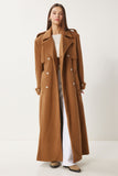 Camel Premium Oversize Kaşe Kaban FN03441