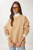 Bisküvi Şardonlu Basic Sweatshirt OW00001