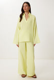 Sarı Müslin Bluz Pantolon Takım  FN03470