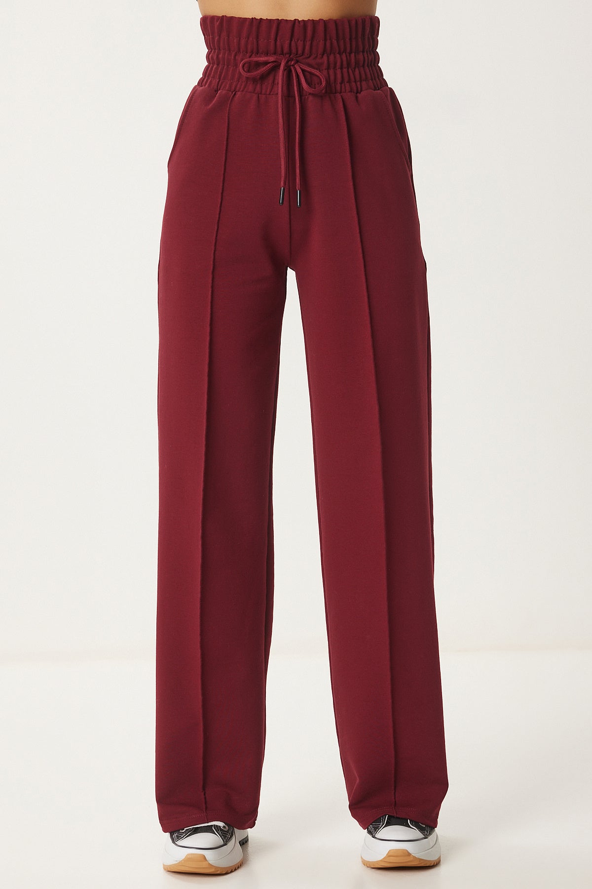 Bordo Cepli Basic Örme Eşofman Altı  XR00018
