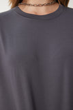 Füme Oversize Örme T-Shirt Pantolon Takım FN03452