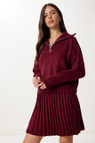 Bordo Triko Kazak Etek Takım PF00113