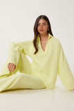 Sarı Müslin Bluz Pantolon Takım  FN03470