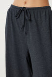 Antrasit Geniş Paça Fitilli Örme Pantolon UB00444