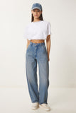 Mavi Yıkamalı Baggy Jean OK00064