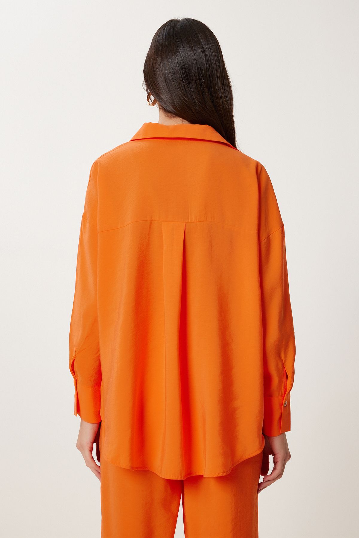 Oranj Oversize Ayrobin Gömlek Pantolon Takım WF00137