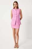 Pembe Mini Dokuma Etek FN03240