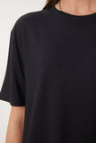 Siyah Basic Örme T-Shirt EN00642