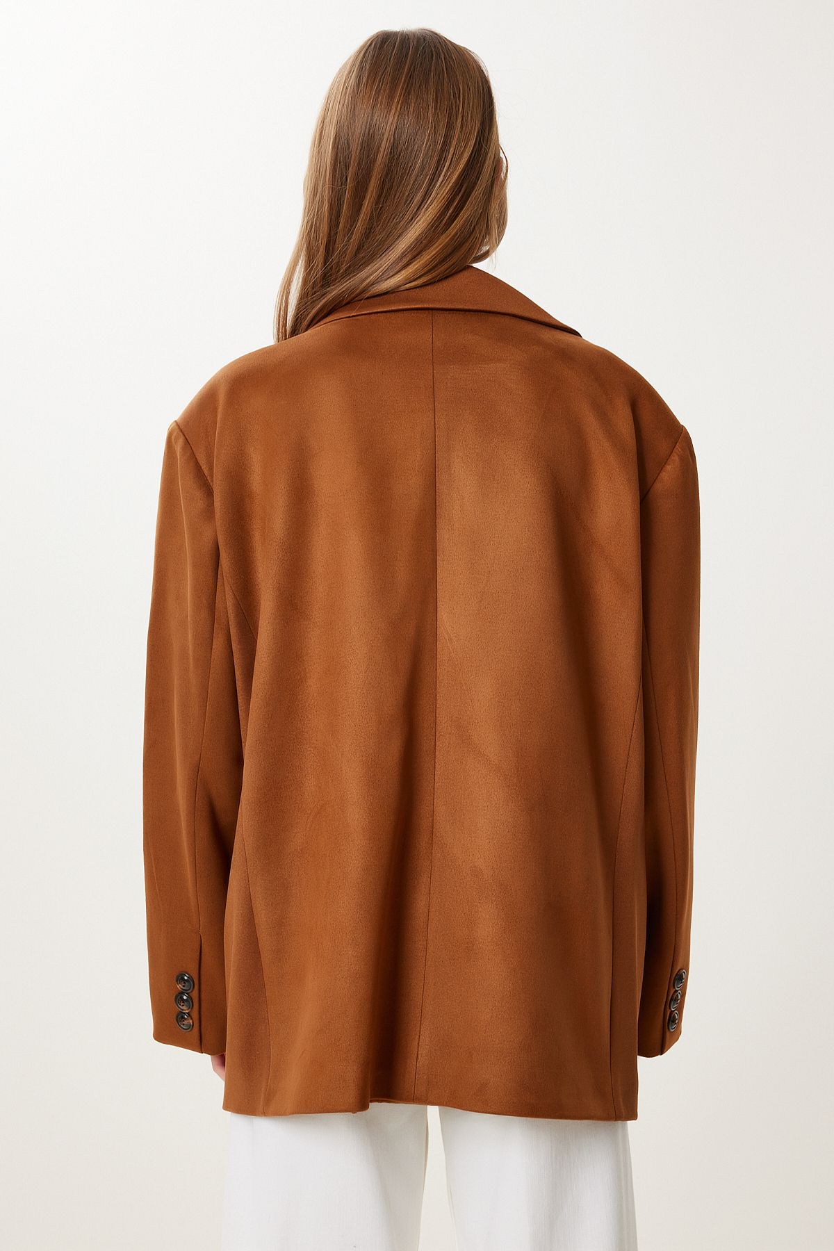 Taba Oversize Premium Süet Ceket KT00016