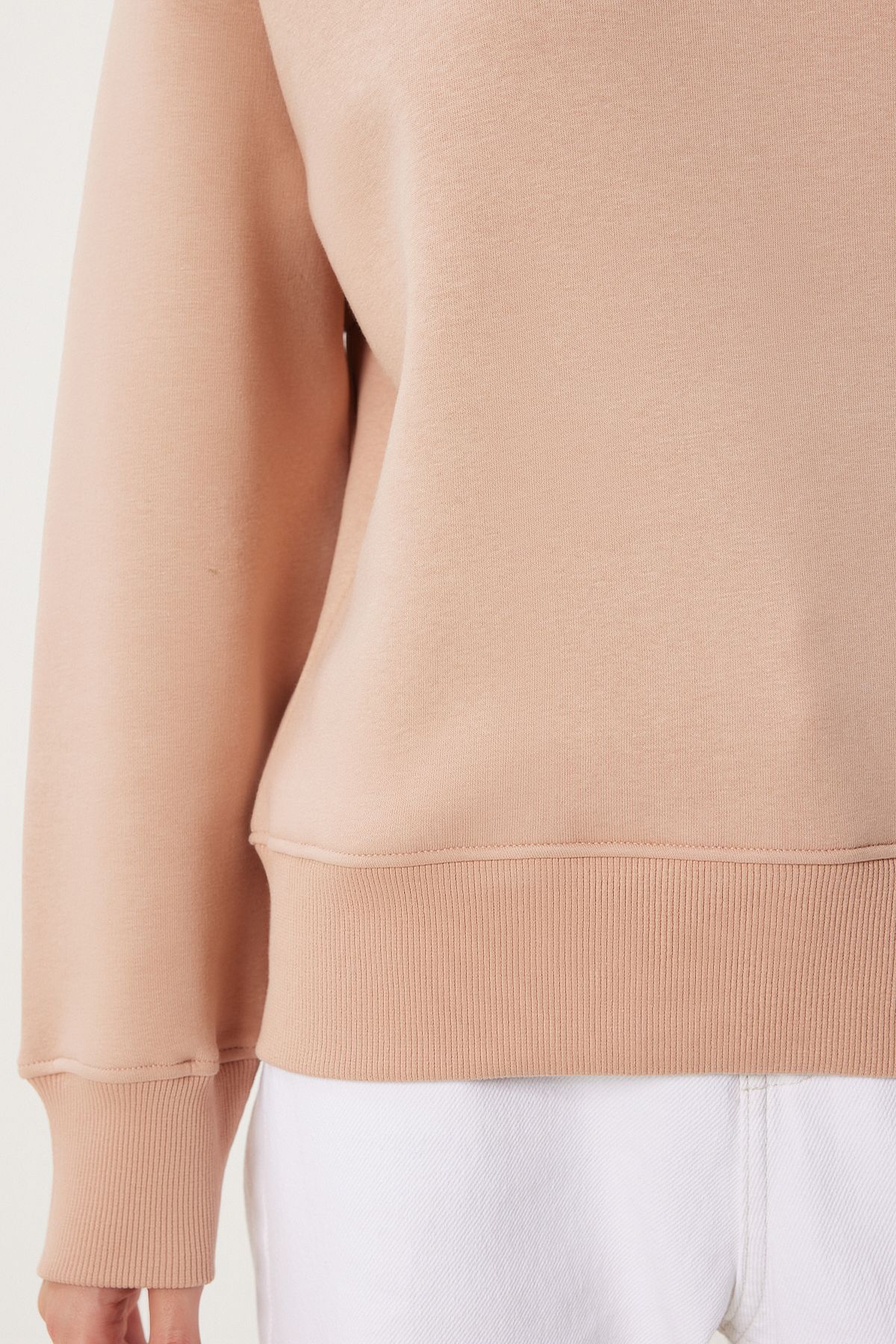 Bisküvi Kapüşonlu Şardonlu Sweatshirt OW00050