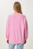 Pembe Cepli Uzun Triko Hırka UB00421