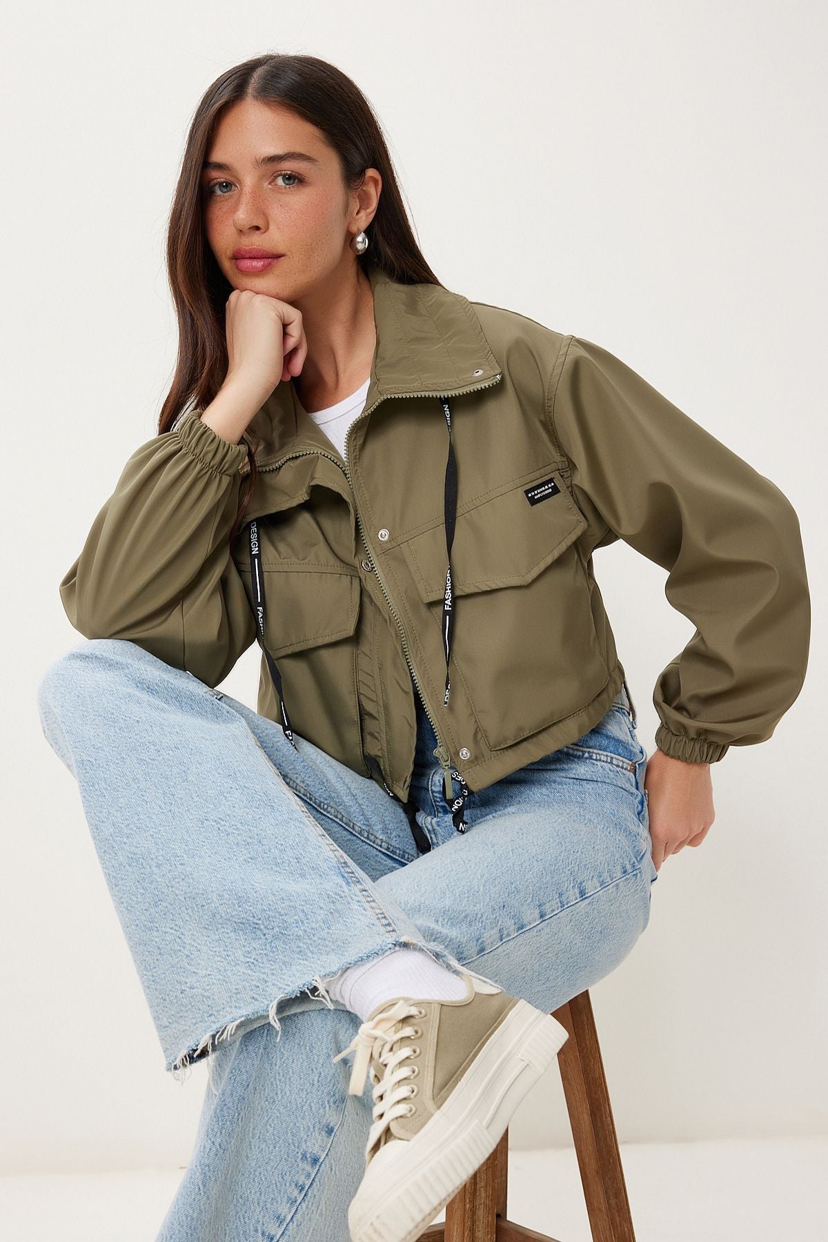 Haki Mevsimlik Bomber Mont MX00243