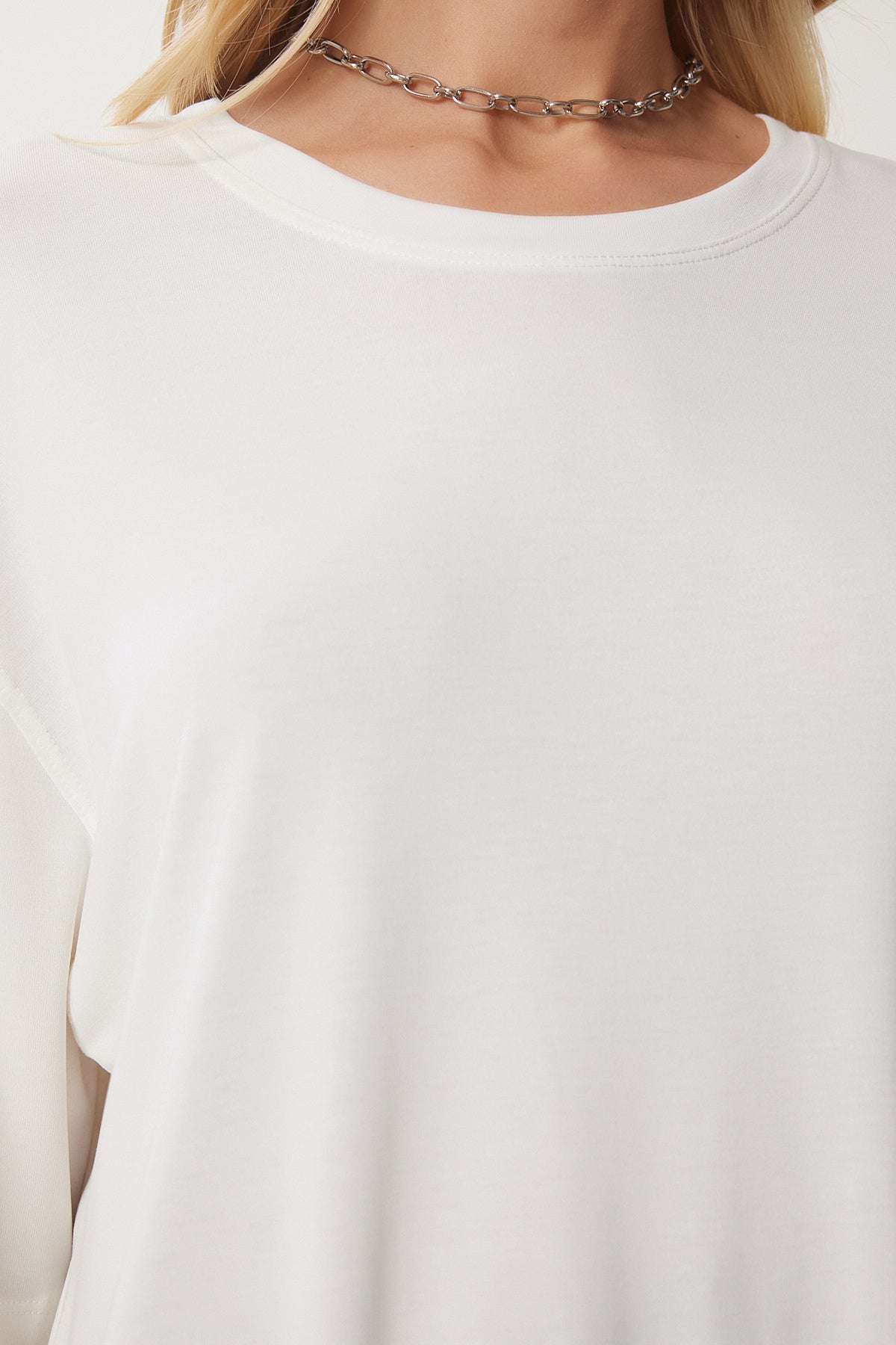 Kemik Oversize Basic Modal T-shirt UB00323