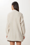 Krem Balon Kollu Oversize Triko Hırka DD01033