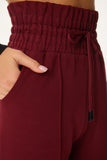 Bordo Cepli Basic Örme Eşofman Altı  XR00018