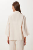 Krem Modal Gömlek Pantolon Takım BV00169