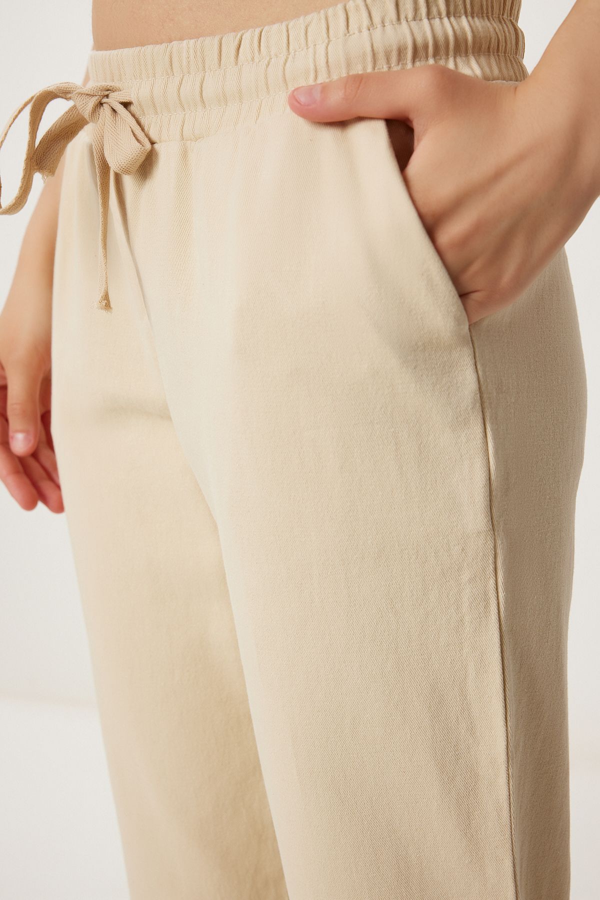 Krem Cepli Gabardin Pantolon WF00113