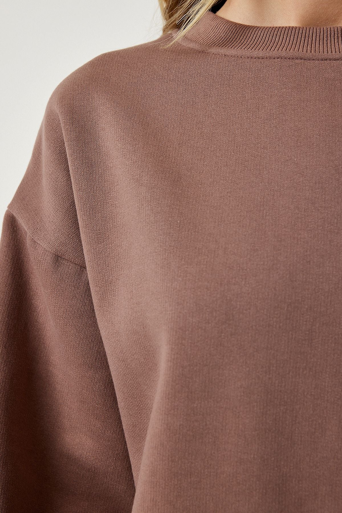 Vizon Şardonlu Basic Sweatshirt OW00001
