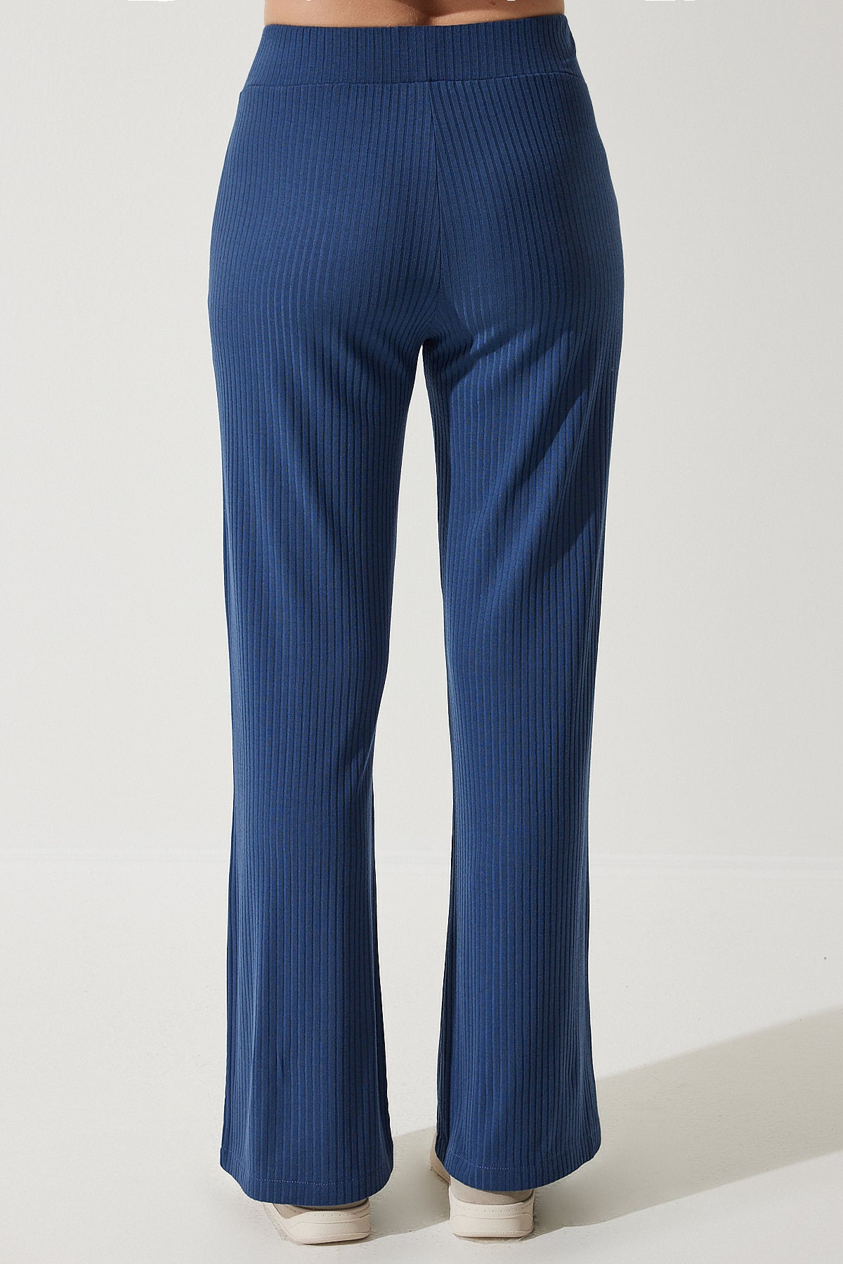 Lacivert Fitilli Örme Bluz Pantolon Takım KH00088