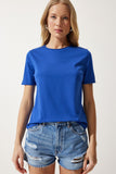 Mavi Bisiklet Yaka Basic Örme T-Shirt UB00229