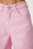 Pembe Şehir Boy Denim Şort AN00259
