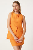Oranj Mini Dokuma Etek FN03240