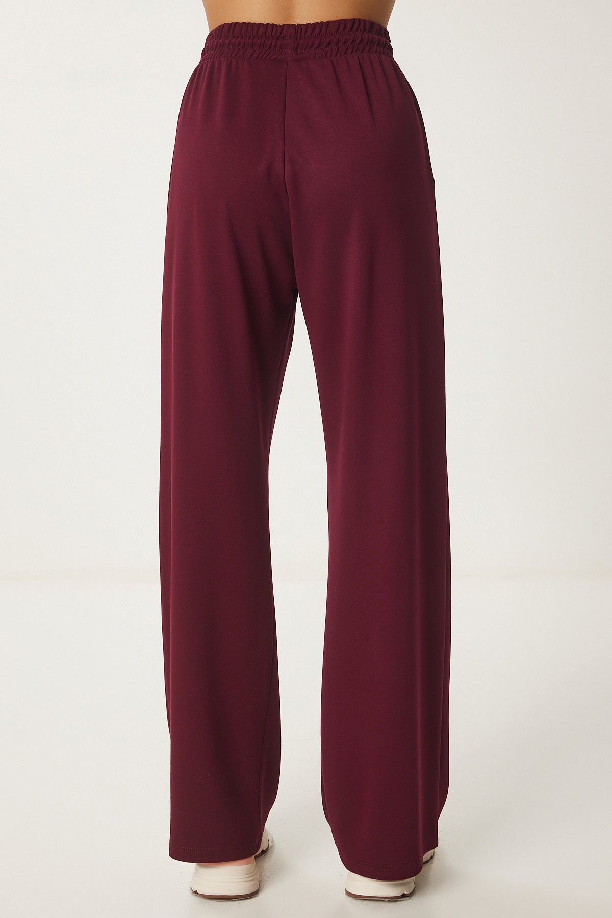 Bordo Polo Yaka Örme Alt-Üst Takım AN00231