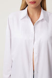 Beyaz Oversize Basic Gömlek  FN03247