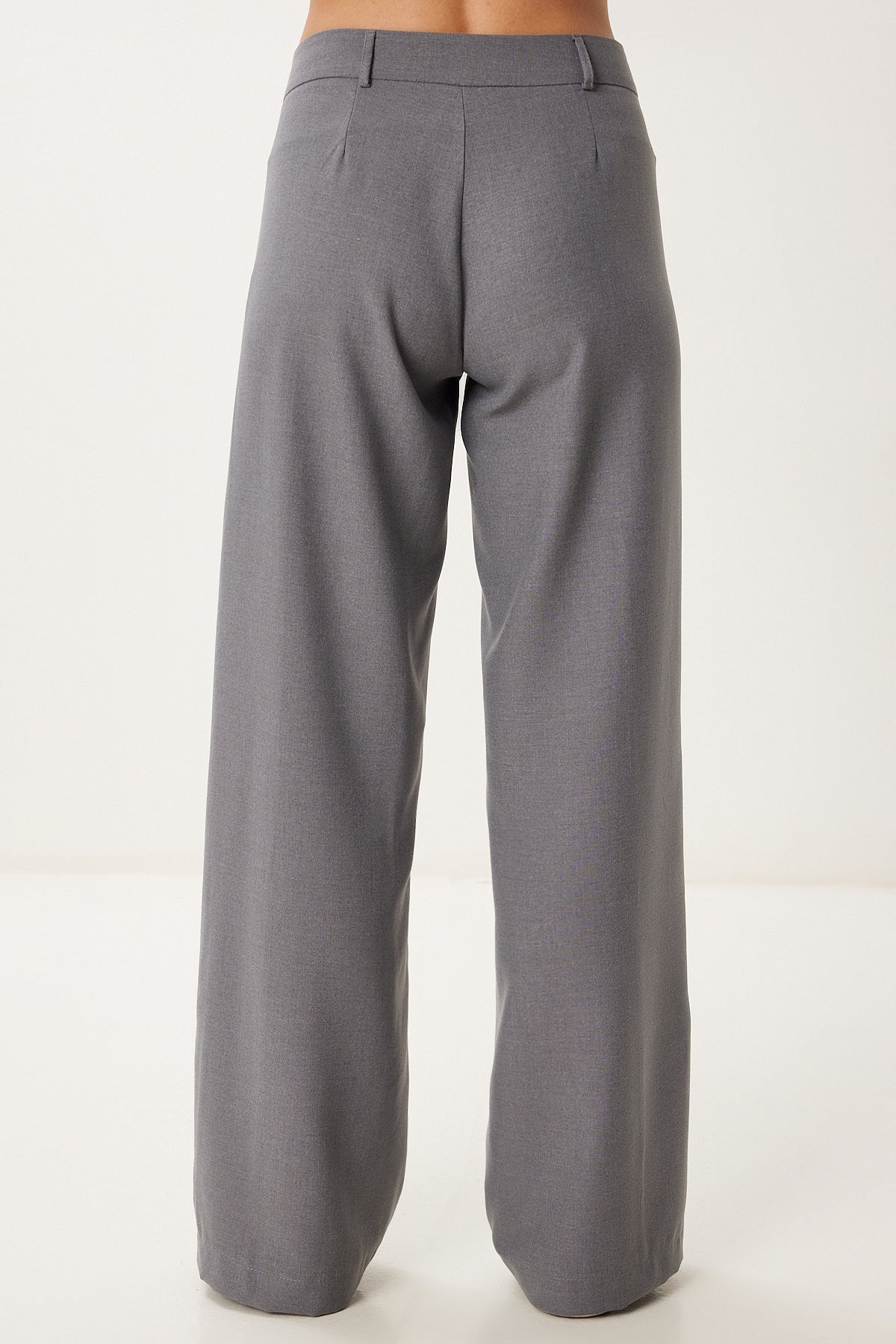 Gri Dokuma Yelek Pantolon Takım FN03463