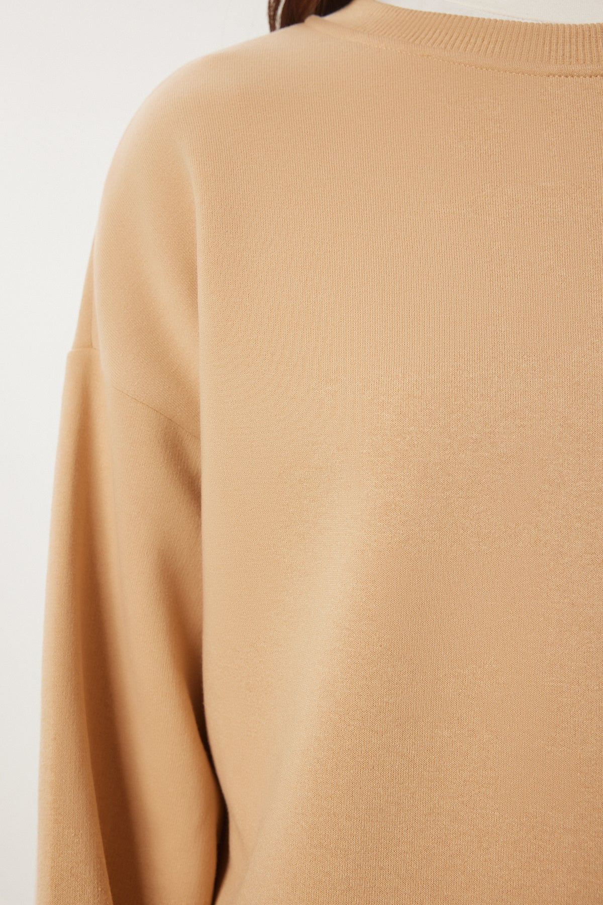 Bisküvi Şardonlu Basic Sweatshirt OW00001