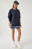 Antrasit Fermuar Detaylı Şardonlu Örme Sweatshirt UB00148
