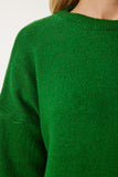 Canlı Yeşil Oversize Triko Kazak PN00054