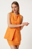 Oranj Mini Dokuma Etek FN03240