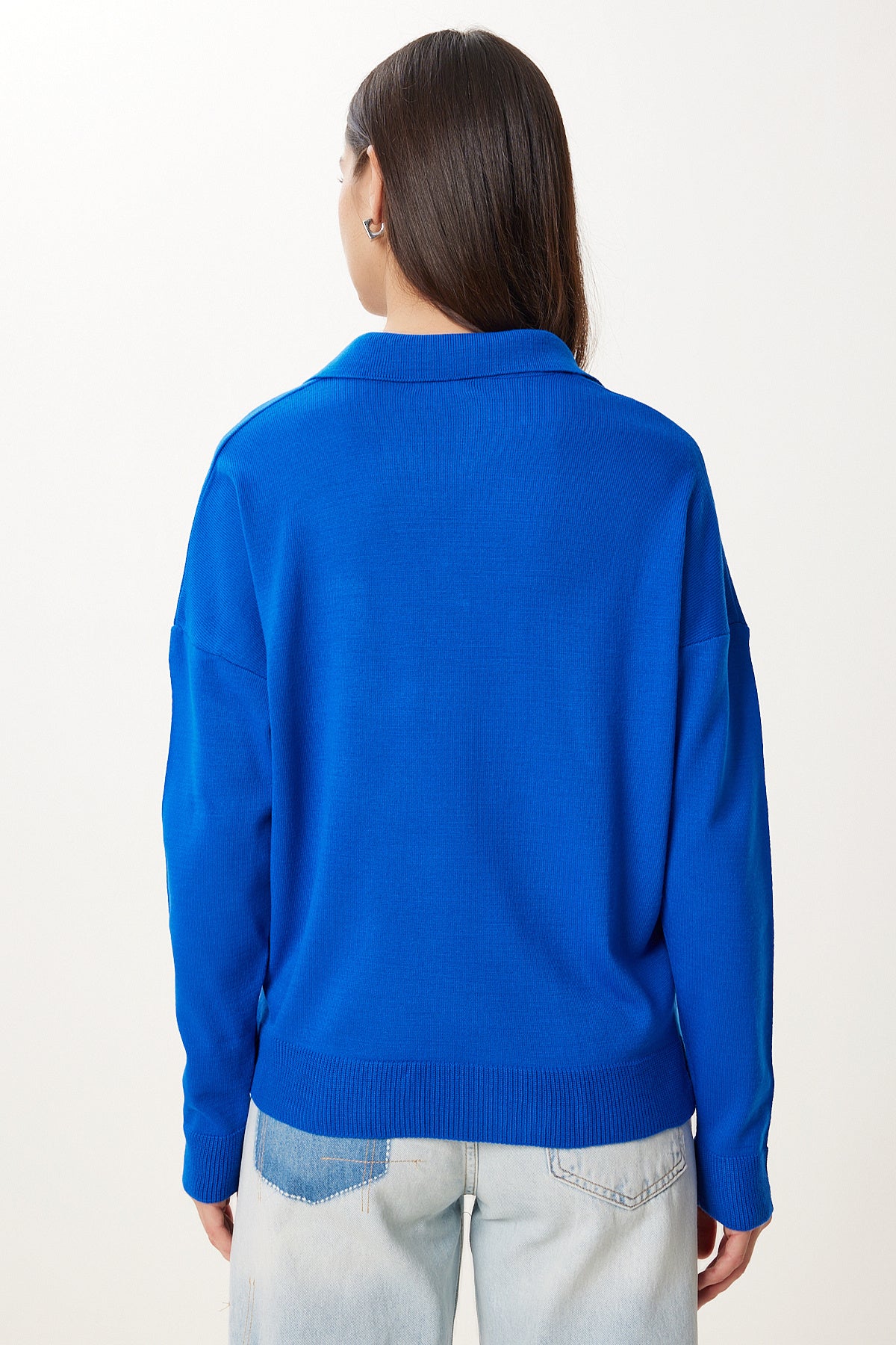 Mavi Polo Yaka Basic Kazak bv00094