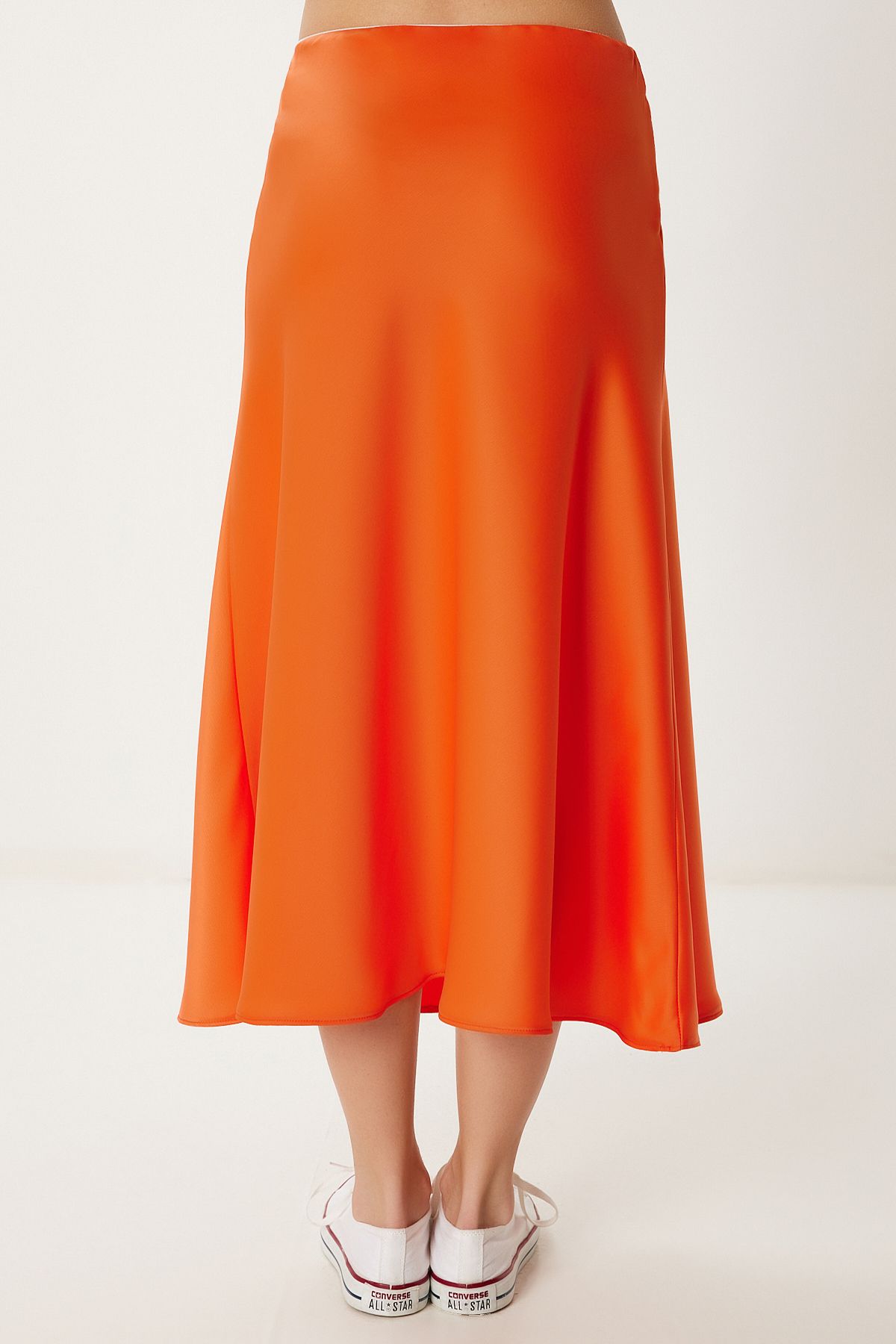 Oranj Midi Saten Etek DP00260