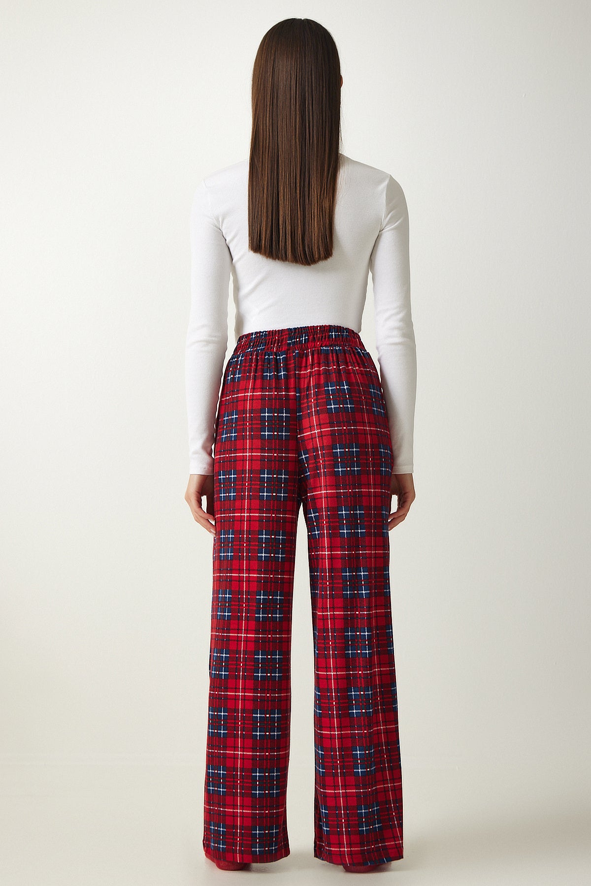 Bordo Desenli Yumuşak Dokulu Örme Pijama GF00002