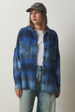 Mavi Oduncu Oversize Kaşe Gömlek Ceket TU00035