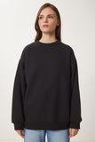 Siyah Şardonlu Basic Sweatshirt OW00001
