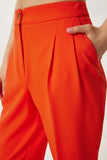 Oranj Yüksek Bel Pensli Dokuma Pantolon WF00121