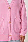 Pembe Cepli Uzun Triko Hırka UB00421