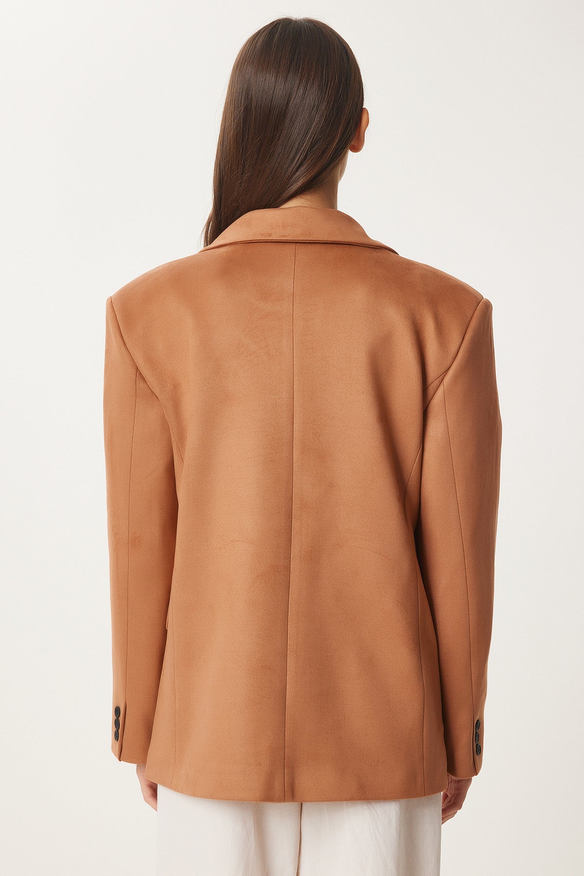 Camel Premium Süet Blazer Ceket FN03443