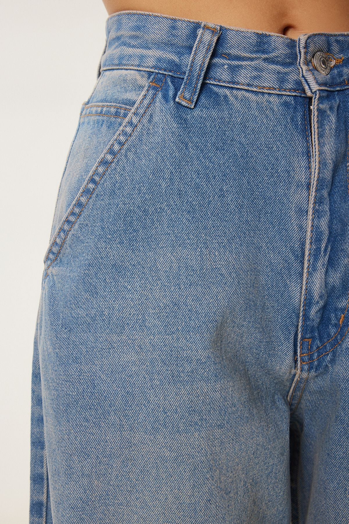 Mavi Yıkamalı Baggy Jean OK00064