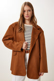Taba Oversize Premium Süet Ceket KT00016