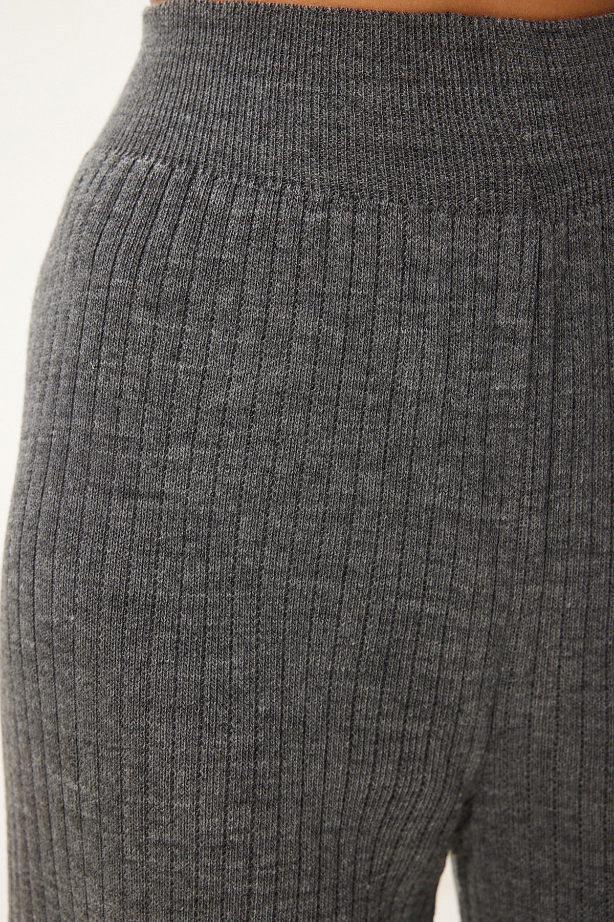 Antrasit Fitilli Triko Pantolon Kİ00096