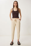 Krem Cepli Gabardin Pantolon WF00113