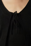 Siyah Fitilli Triko Crop Hırka Takım MT00143
