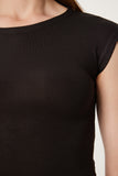 Siyah Beyaz 2’Li Paket Basic Crop Örme Bluz ZV00327