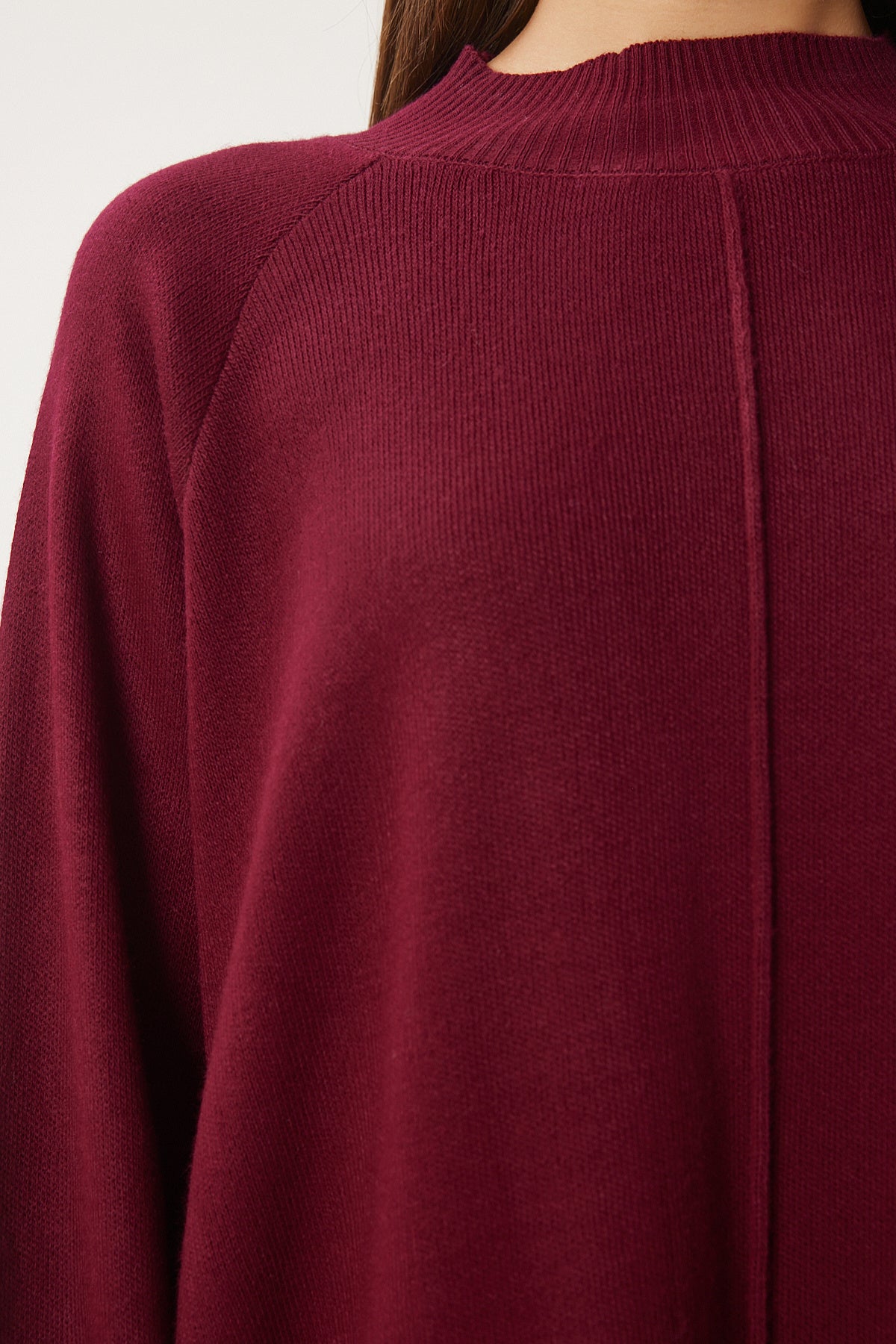 Bordo Şık Triko Kazak Pantolon Takım MU00012