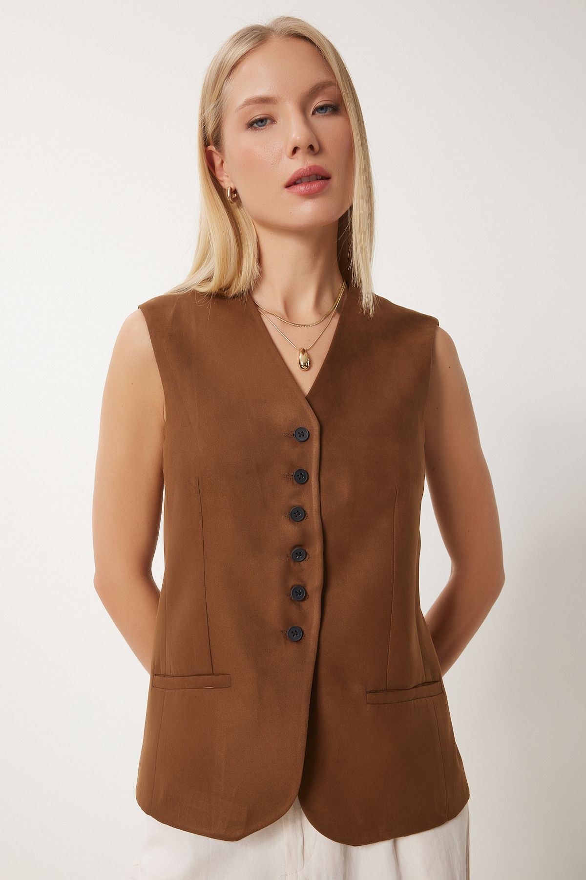 Taba V Yaka Nubuk Yelek FN03387